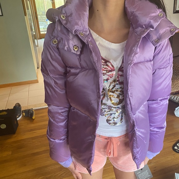 SAM.New York Girls Satin Winter Coat - Picture 2 of 4